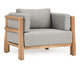 Aston - Outdoor Accent Chair - Natural / Gray