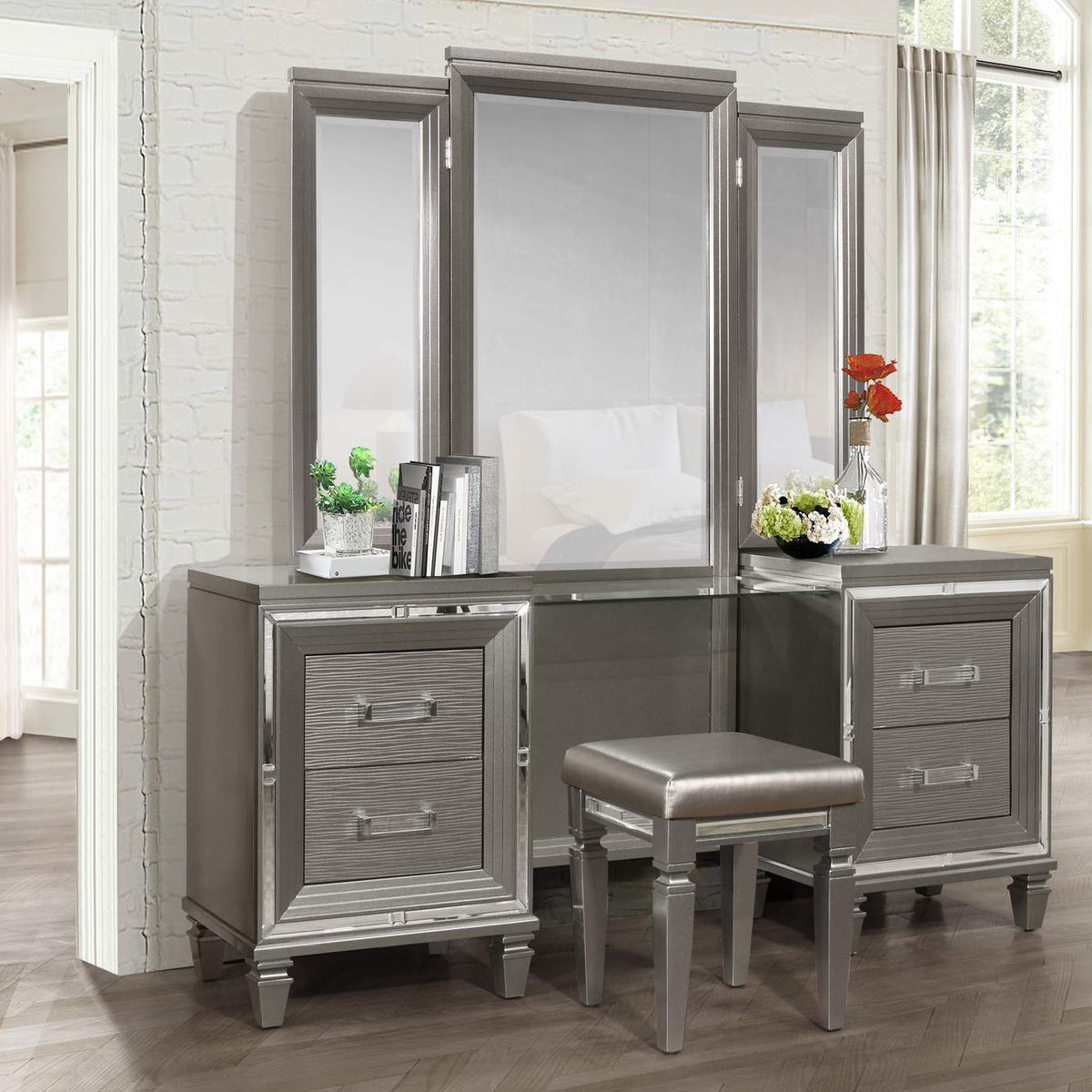 1616-14 Tamsin Dressing Table Stool