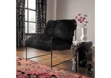 TOV-S68723 Kimi Black Genuine Sheepskin Chair