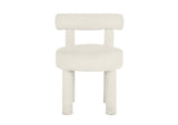 TOV-D68593 Carmel Cream Performance Boucle Dining Chair