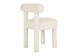 TOV-D68593 Carmel Cream Performance Boucle Dining Chair