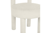 TOV-D68593 Carmel Cream Performance Boucle Dining Chair