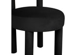 TOV-D68591 Carmel Black Velvet Dining Chair