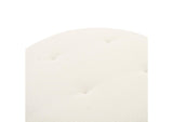 TOV-OC68672 Fickle Cream Boucle Swivel Ottoman