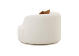 TOV-S68671 Fickle Cream Boucle Swivel Chair