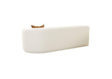 TOV-L68669 Fickle Cream Boucle Modular Right Facing Loveseat