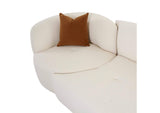 TOV-L6866-C-SO1 Fickle Cream Boucle 3 - Piece Modular Sofa