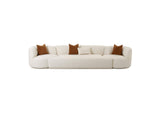 TOV-L6866-C-SO1 Fickle Cream Boucle 3 - Piece Modular Sofa