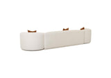 TOV-L6866-C-SO1 Fickle Cream Boucle 3 - Piece Modular Sofa