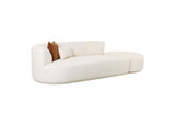 TOV-L6866-C-SO4L Fickle Cream Boucle 2 - Piece Chaise Modular Left Facing Sofa