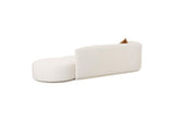 TOV-L6866-C-SO4L Fickle Cream Boucle 2 - Piece Chaise Modular Left Facing Sofa