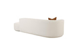 TOV-L6866-C-SO4L Fickle Cream Boucle 2 - Piece Chaise Modular Left Facing Sofa