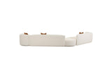 TOV-L6866-C-SEC2L Fickle Cream Boucle 4 - Piece Modular Left Facing Sectional
