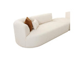 TOV-L6866-C-SEC4 Fickle Cream Boucle 5 - Piece Modular Sectional