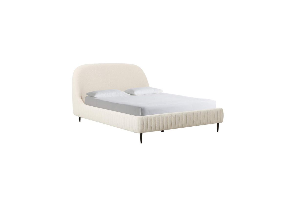 TOV-B68690 Denise Cream Boucle Queen Bed