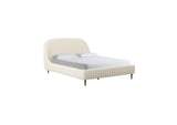 TOV-B68690 Denise Cream Boucle Queen Bed