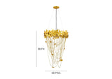 TOV-G18412 Butterfly Gold Chandelier