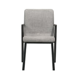 Varde - Upholstered Dining Chairs (Set of 2) - Black / Gray