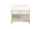 TOV-B54249 Collins Cream Lacquer Nightstand