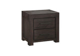 3H5781 Heath Two Drawer Nightstand In Basalt Grey