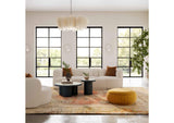TOV-L6866-C-SO3L Fickle Cream Boucle 2 - Piece Modular Left Facing Sofa