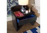 TOV-B54250 Collins Black Lacquer Nightstand