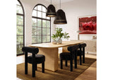 TOV-D68591 Carmel Black Velvet Dining Chair