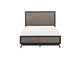 1711-1KIT Raku Queen Platform Bed with Footboard Storage