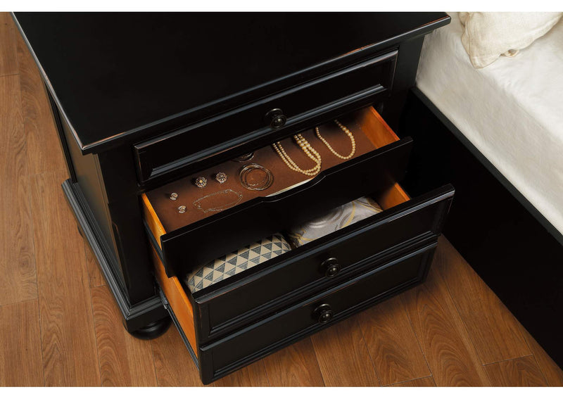 1714BK-4 Laurelin Night Stand, Hidden Drawer