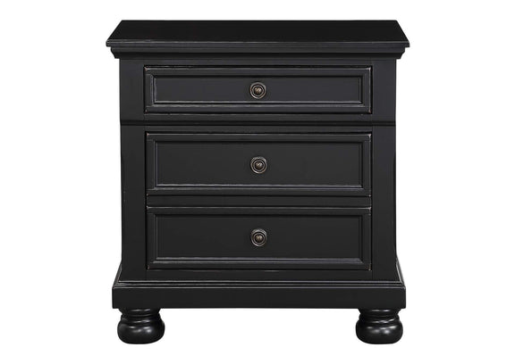 1714BK-4 Laurelin Night Stand, Hidden Drawer