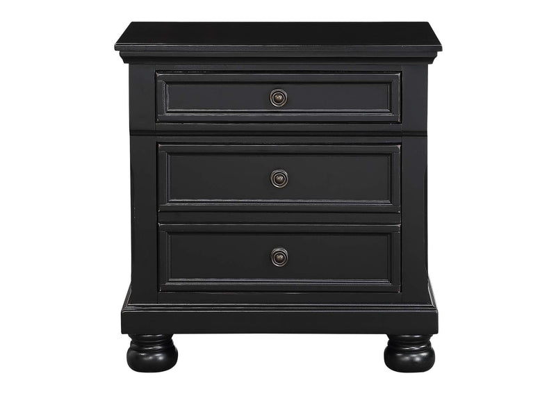 1714BK-4 Laurelin Night Stand, Hidden Drawer
