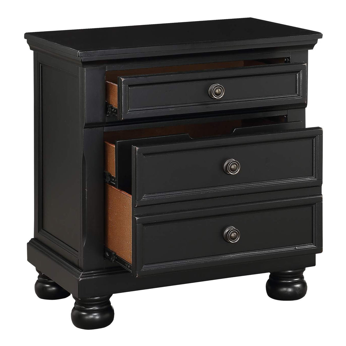 1714BK-4 Laurelin Night Stand, Hidden Drawer