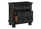 1714BK-4 Laurelin Night Stand, Hidden Drawer