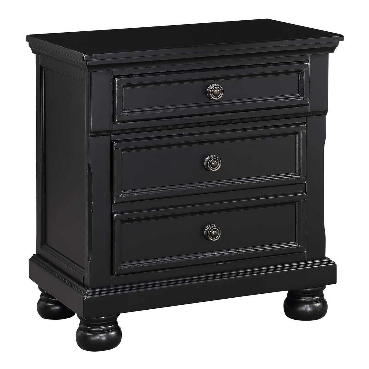 1714BK-4 Laurelin Night Stand, Hidden Drawer