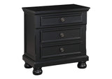 1714BK-4 Laurelin Night Stand, Hidden Drawer