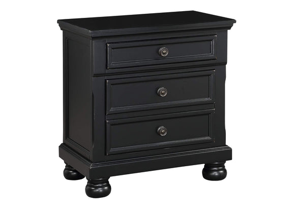1714BK-4 Laurelin Night Stand, Hidden Drawer