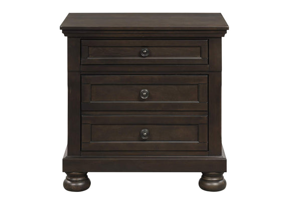 1718GY-4 Begonia Night Stand with Hidden Drawer