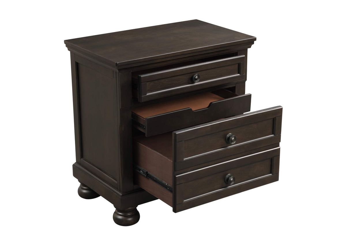 1718GY-4 Begonia Night Stand with Hidden Drawer