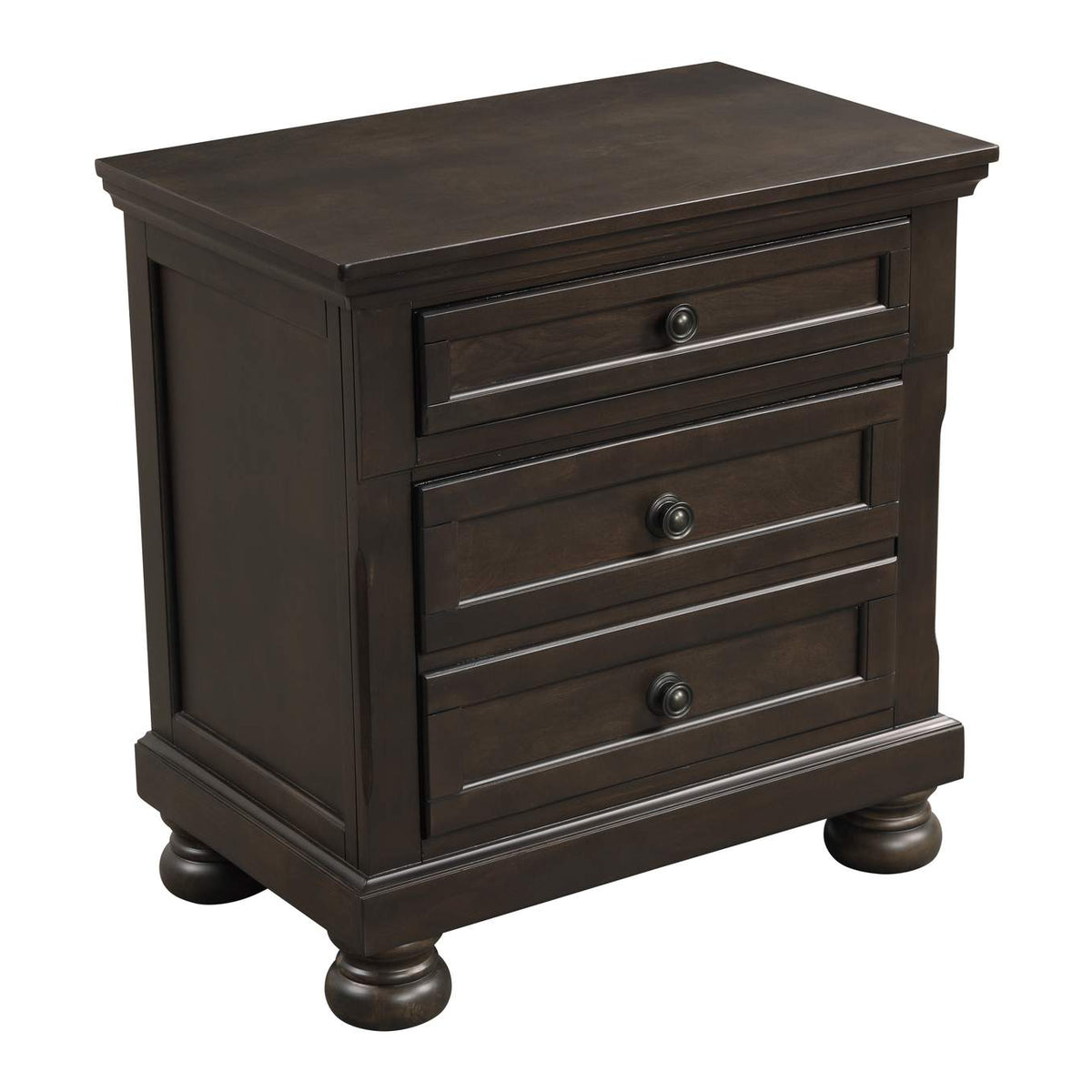 1718GY-4 Begonia Night Stand with Hidden Drawer