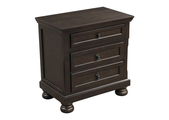 1718GY-4 Begonia Night Stand with Hidden Drawer