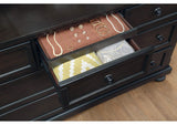 1718GY-5 Begonia Dresser with Hidden Drawer