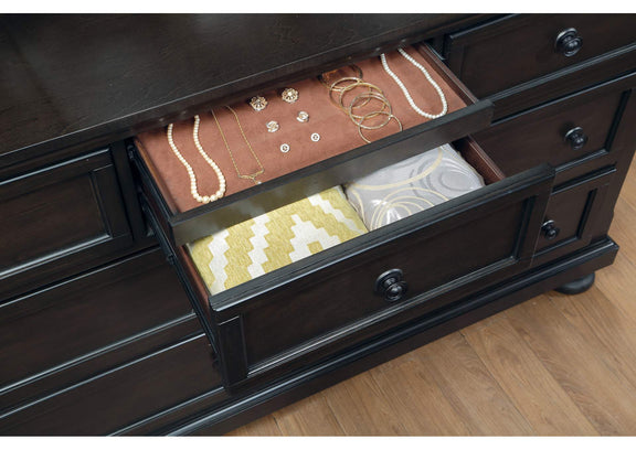 1718GY-5 Begonia Dresser with Hidden Drawer