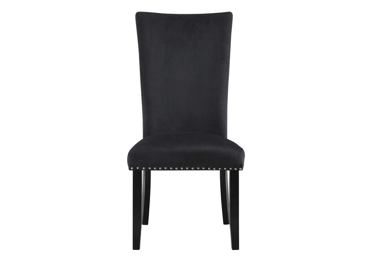 D03DC-BLK D03 BLACK VELVET DINING CHAIR