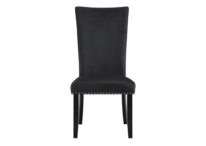 D03DC-BLK D03 BLACK VELVET DINING CHAIR