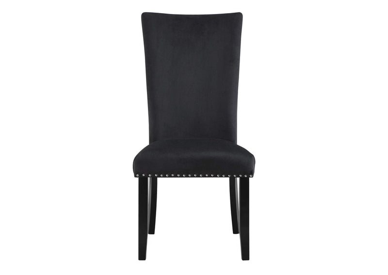 D03DC-BLK D03 BLACK VELVET DINING CHAIR