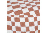 TOV-OC68756 Claire Brown Checkered Boucle Stool