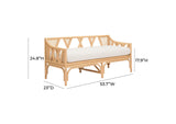 TOV-OC21020 Jayla Natural Rattan Bench