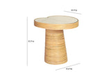TOV-OC21019 Felicia Short Lilypad Side Table