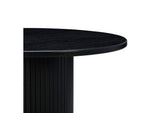 TOV-D54263 Chelsea Black Oak Round Dining Table