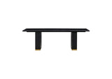 TOV-D54264 Chelsea Black Oak Rectangular Dining Table
